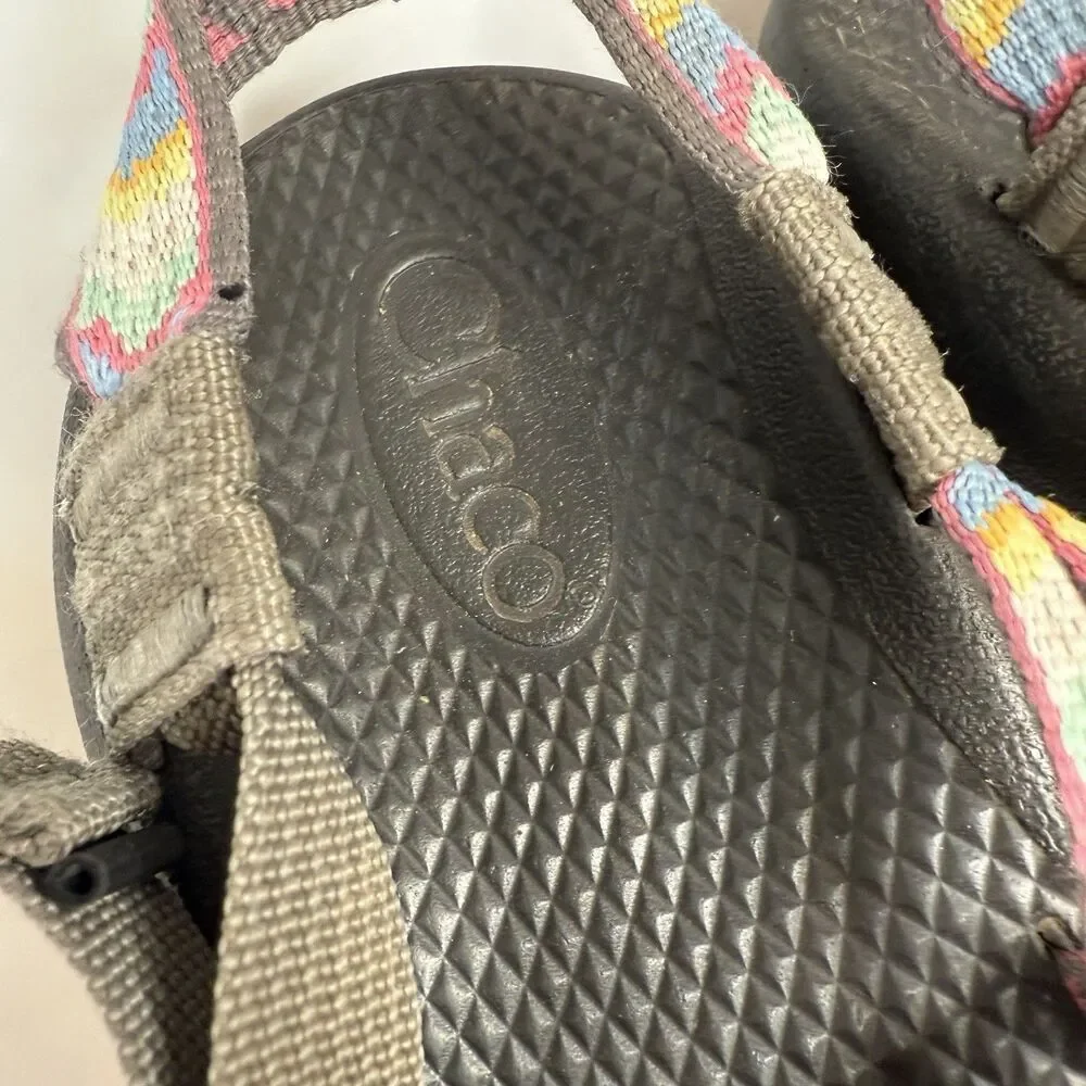 Chaco EcoTread Fletched Pink Sandals Kids Juniors Size 6 Adjustable Outdoor